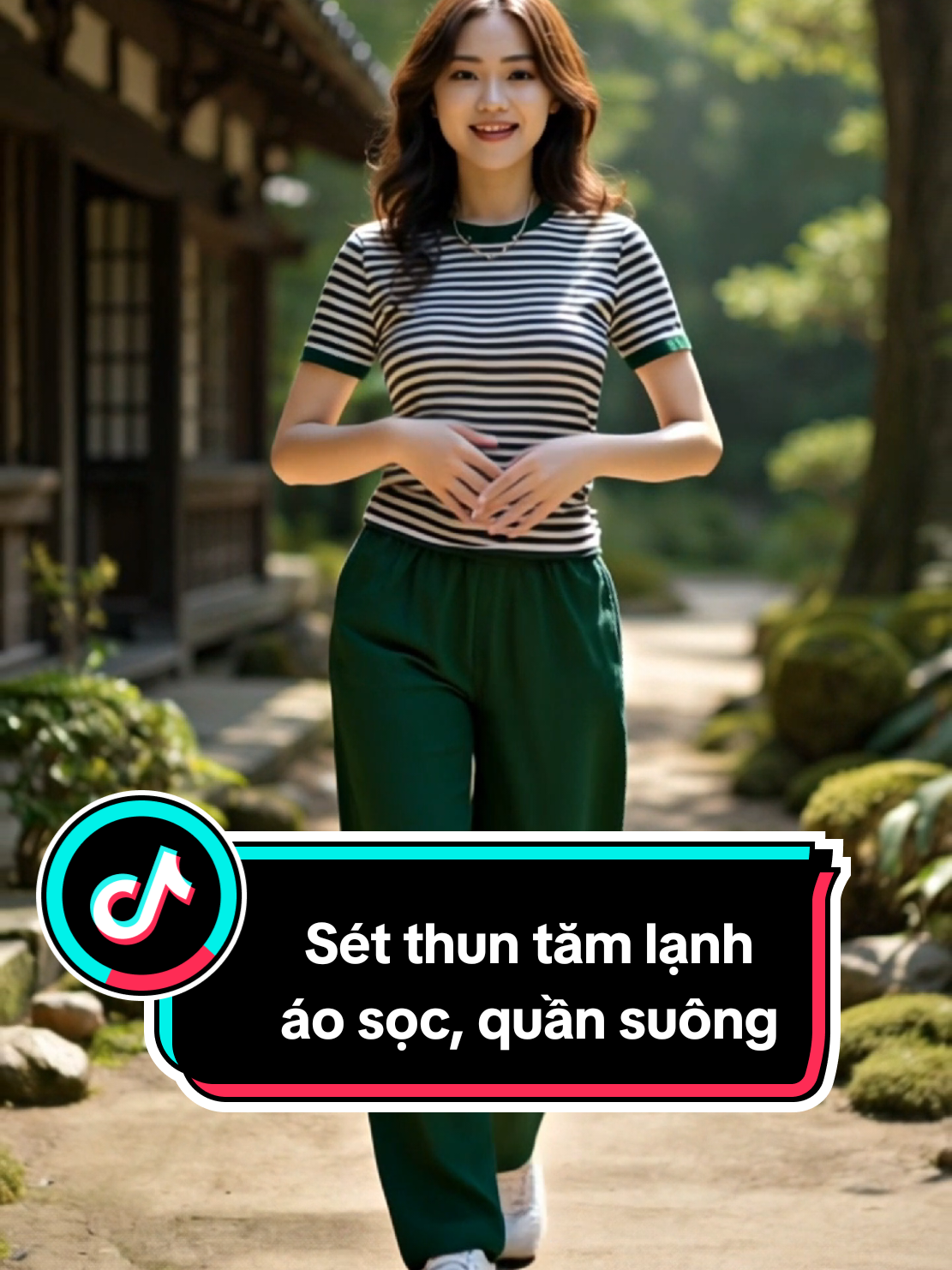 Sét áo sọc, quần suông. Chất thun tăm lạnh. #linhlinhshop17 #setdo #bodo #bodomacnha #bodoxinh 