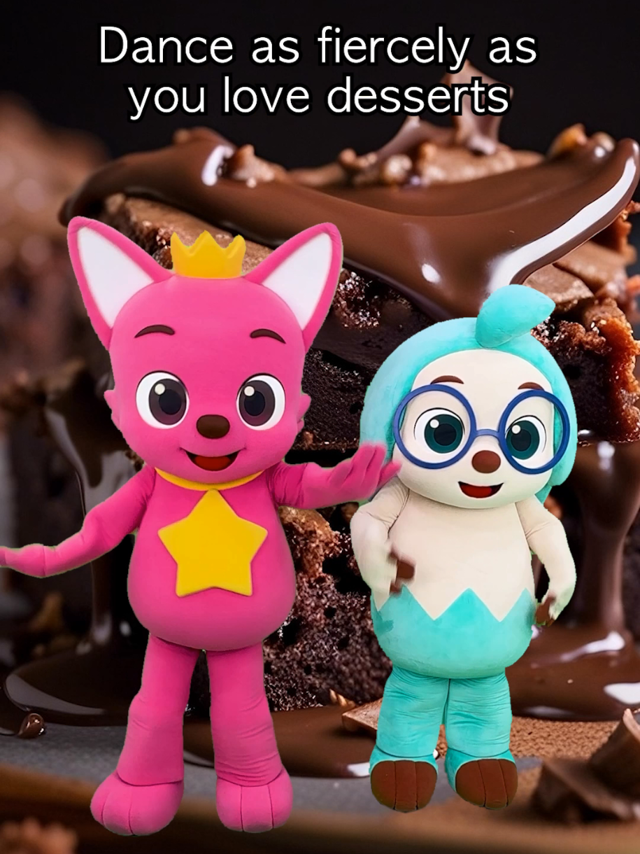 What is Pinkfong and Hogi's favorite dessert?🍩 #Pinkfong #Hogi #memestiktok #trending 