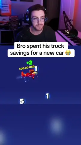 Bro spent his truck savings for a new car 😭 #streamer #streaming #fyp 