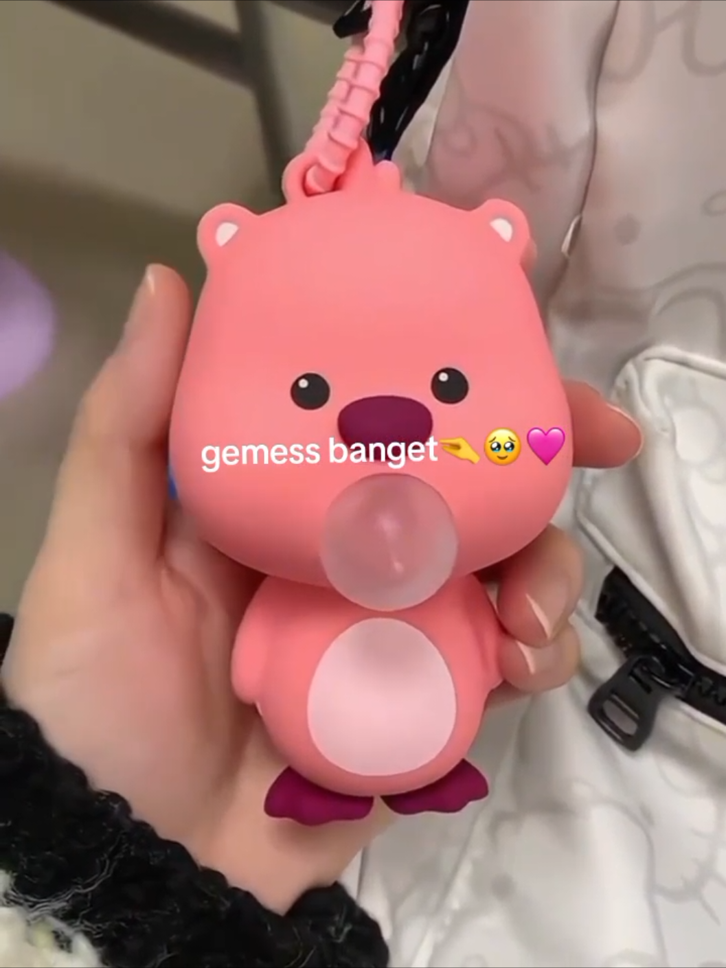 gemayy😭🩷 #ganci #keychain #giftideas #genz #loopy 