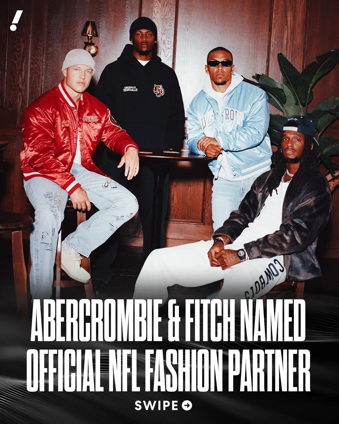 Abercrombie & Fitch is getting sporty 🏈 #nfl #abercrombie 