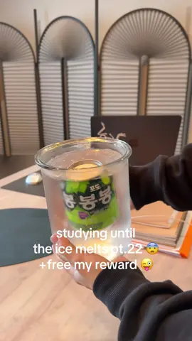 i didn’t know ur supposed to put glass in the freezer. my jar cracked and leaked :( #studytok #icemelting #timelapse #fyp #studying