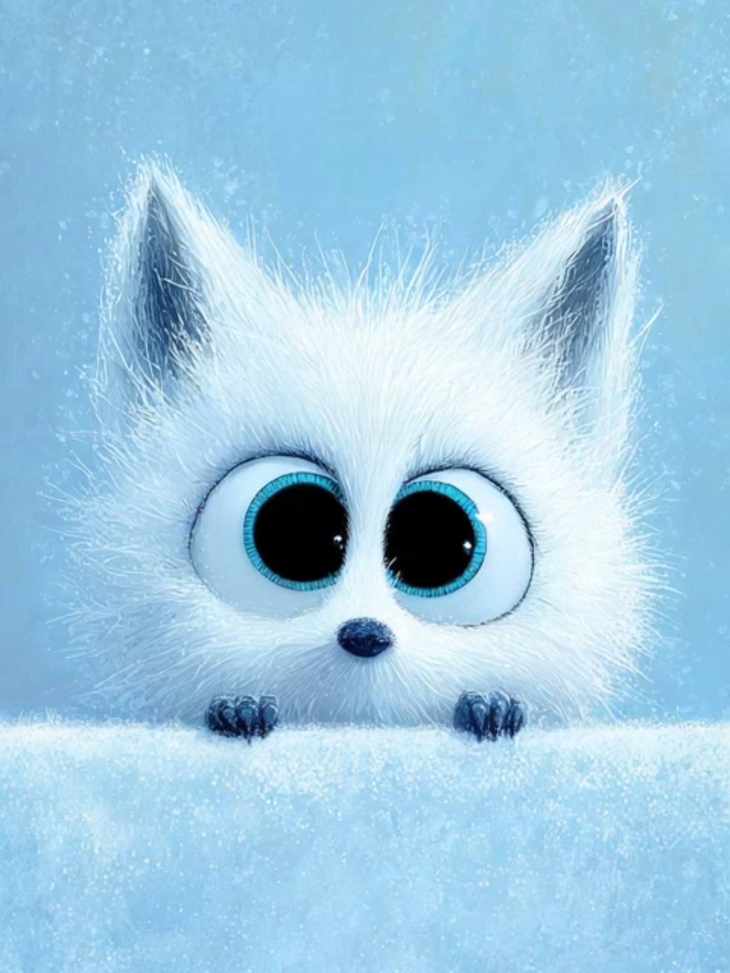 Live Wallpaper | Cheeky Little White Fox #whitefox #livewallpaper #cuteanimal #adorable #snowfox #arcticvibes #foxlovers #aivideo #phonewallpaper #cheeky #wallpapervideo