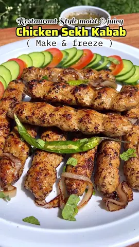 Chicken Sikh Kebab Recipe 😋 Ingredients: Minced meat (Chicken– 500g (finely minced)  • Onion – 1 medium (finely chopped or squeezed to remove water)  • Green chilies – 2–3 (finely chopped)  • Fresh coriander leaves – 2 tbsp (chopped)  • Ginger garlic paste – 1 tbsp  • Garam masala powder – 1 tsp  • Cumin powder – 1 tsp  • Red chili powder – 1 tsp  • Coriander powder – 1 tsp  • Salt – to taste  • Bread crumbs / gram flour – 2 tbsp (for binding)  • Egg – 1 (optional, for binding)  • Lemon juice – 1 tbsp  • Oil / ghee – for basting or frying #sikhkebab #kebab #nimrafoods #nimraskitchen #flavourfusion1 