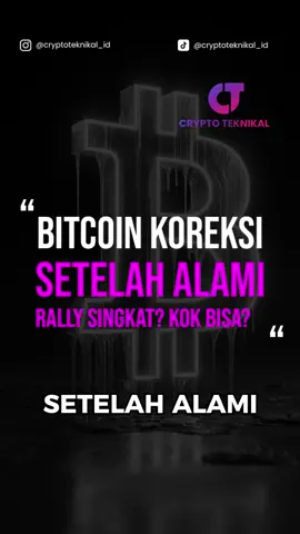 Bitcoin koreksi setelah alami rally singkat? Kok bisa? simak video ini 🙌  #cryptonews #cryptocurrency #bitcoin #altcoin #memecoin          