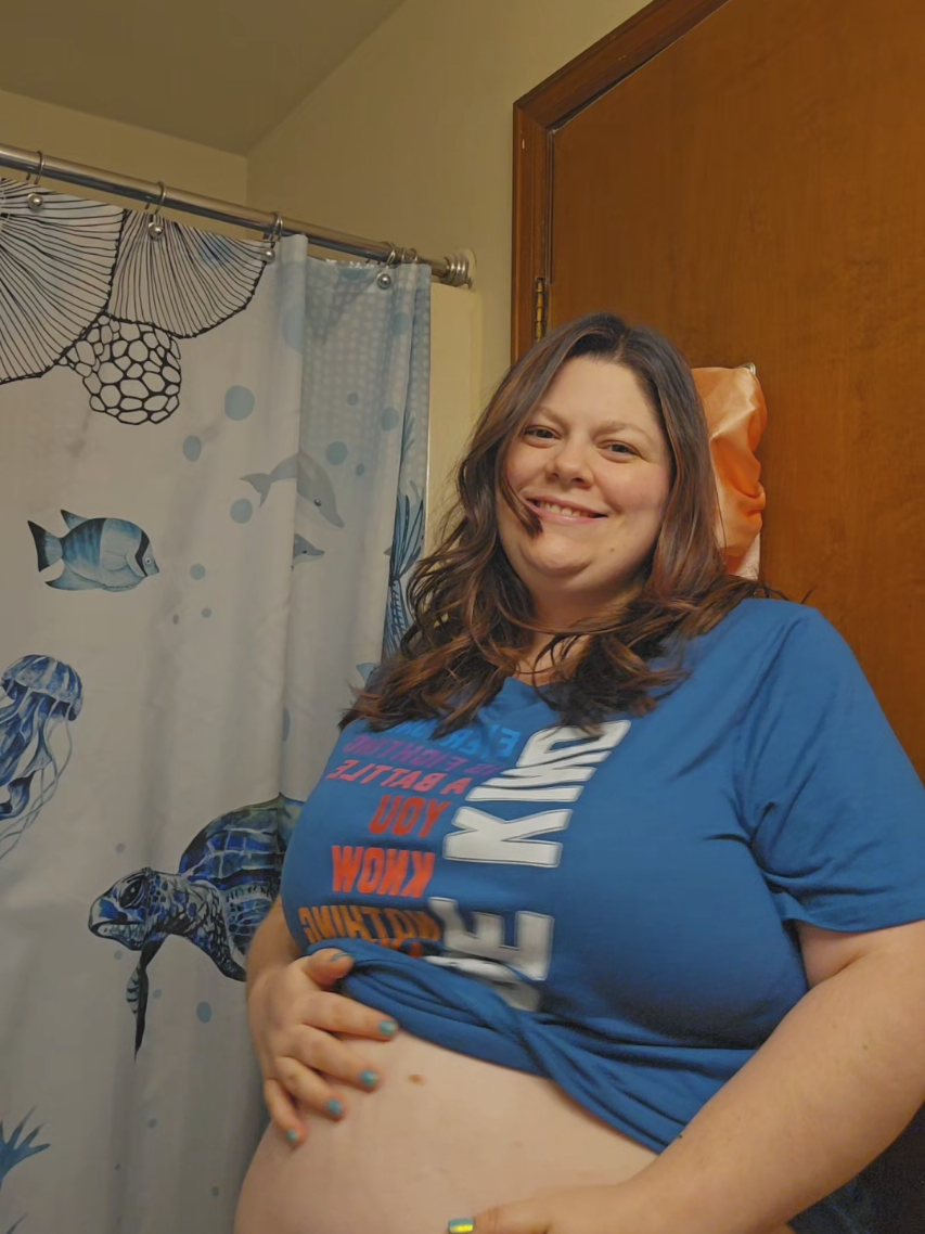I can't wait to meet you 🙏💗 #viabilityweek #viability  #Decemberbaby #plussizepregnancy #golittlerockstar 