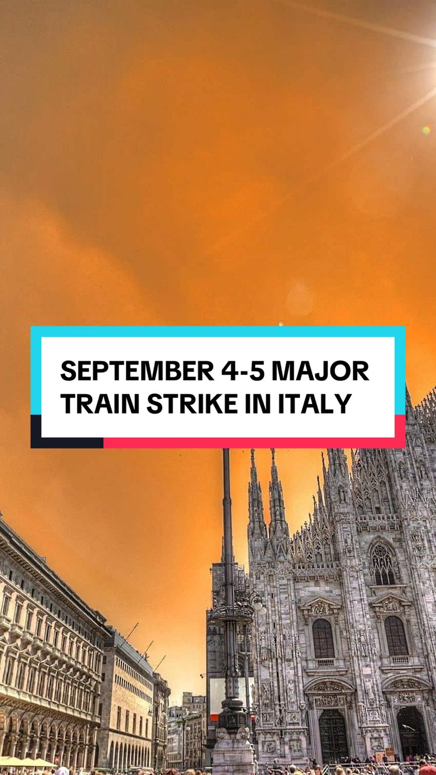 🔔 Major train strike set in Italy September 4-5th! Expect hundreds of trains to be delayed and cancelled! 🚨 #exploringitaly #italy #italia #italytraveltips #italytravel 
