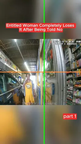 Entitled Woman Completely Loses It After Being Told No #cops #copsoftiktok 