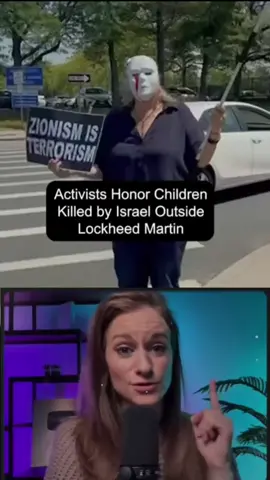 ￼ activists honor children killed by israel outside lockheed martin #reaction # #gaza #unitedstates