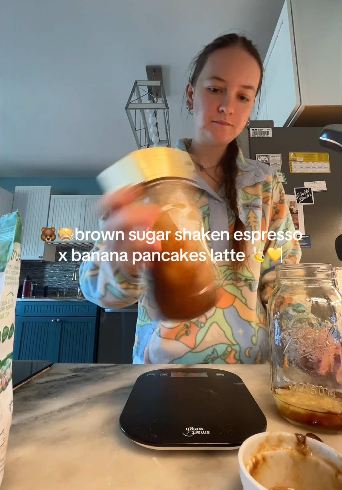 most complicated drink attempt yet, how did I do? (also didn’t know what to call it lol) 🥞🧸🍌💛 @Coffee mate @NESCAFÉ USA #morningfundrink #coffee #morningcoffee #bananalatte #brownsugarshakenespresso #espresso 