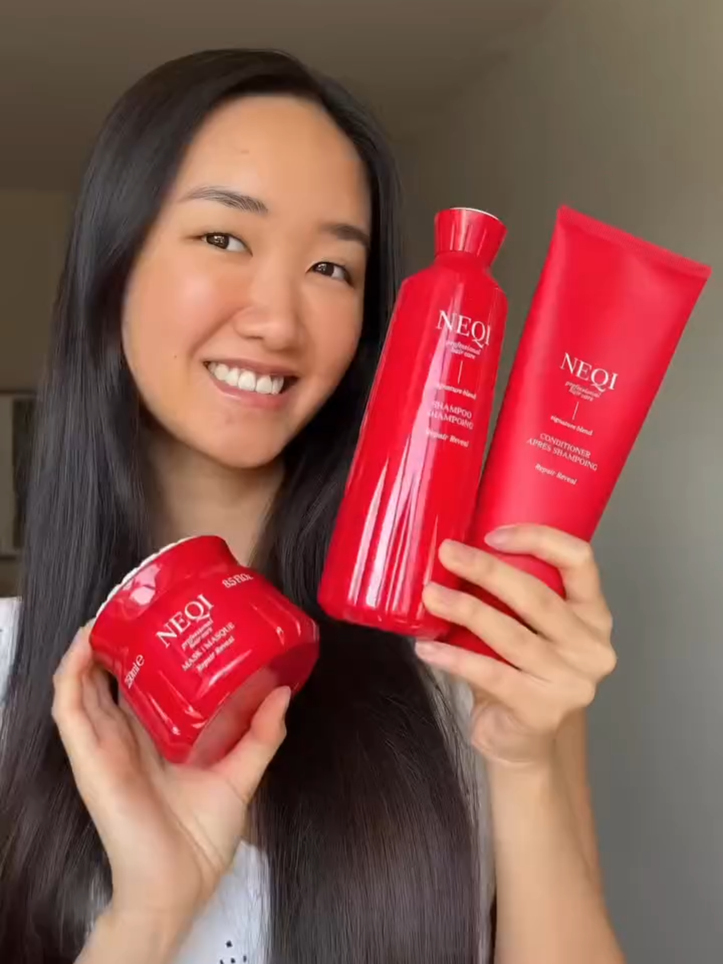 ASMR Hair Wash ที่ไม่ใช่แค่เสียงฟิน แต่ผมก็นุ่มด้วย 🌿 ✨NEQI Repair Reveal ฟื้นฟูผมแห้งเสีย เติมความชุ่มชื้นตั้งแต่โคนจรดปลาย ด้วย 3 ขั้นตอนง่าย ๆ #NEQIRepairReveal#neqi #neqithailand  #makemydaygroup #makemydaybeauty