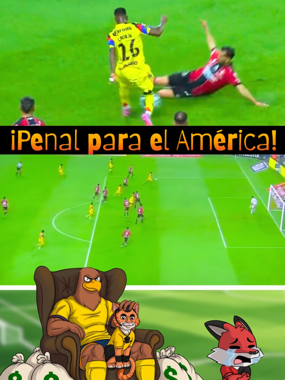 ¡Penal para el América!... otra vez el Gato 🐱  #LigaMX #ClubAmerica #futbol #penalparaelamerica #humor 