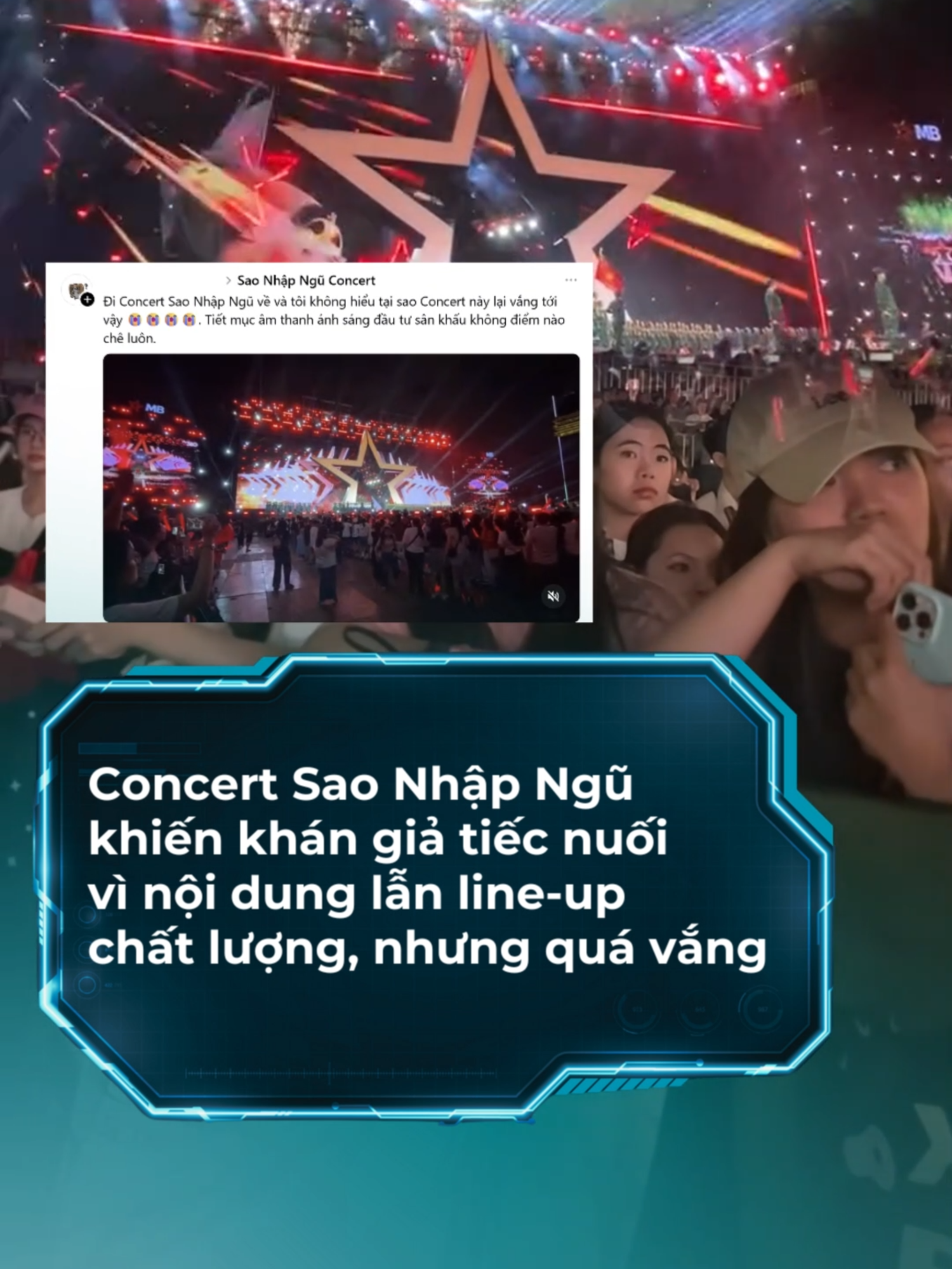 Concert Sao Nhập Ngũ khiến khán giả tiếc nuối vì nội dung lẫn line-up quá chất lượng nhưng quá vắng, CĐM: Nghệ sĩ cỡ đó mà không ai biết có concert? #saubiz #showbiz #tiktokgiaitri #tiktoknews #concertsaonhapngu