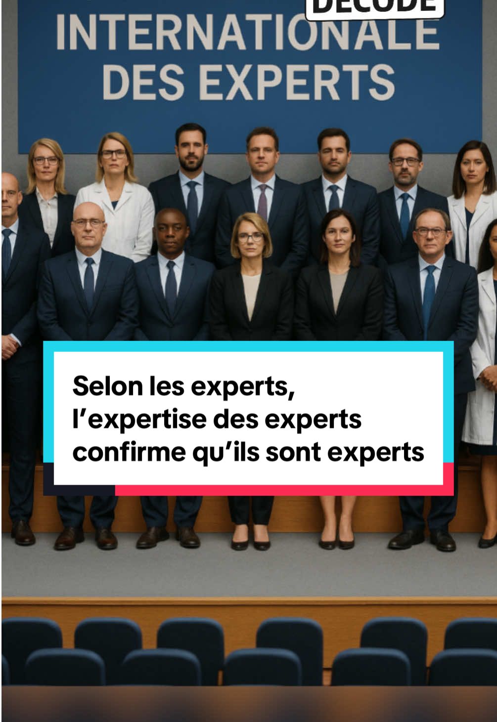 Selon les experts, l’expertise des experts confirme qu’ils sont experts. #info #actu #humour #parodie 