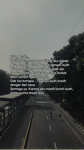 ada hal-hal yang cuma bisa disampaikan lewat rindu #ayah #ayahhebat 