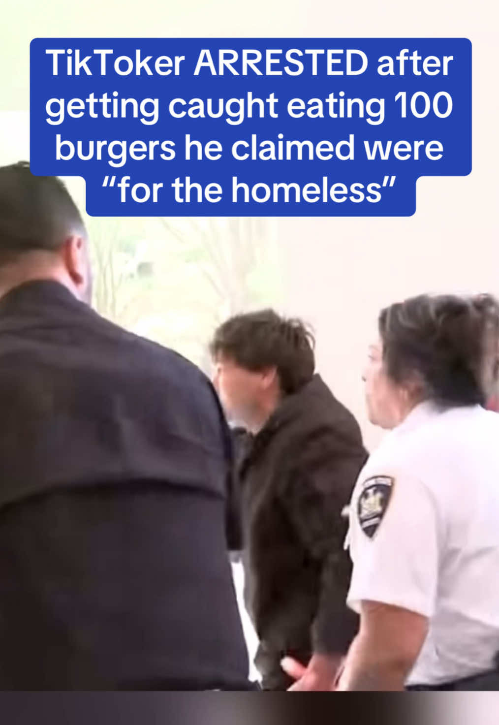 A popular TikToker has been arrested after a restaurant donated him 100 burgers for free, believing they were for the  homeless - only to be caught later sharing them with his friends. The viral stunt sparked outrage and has led to serious legal trouble. #viral #homeless #charity #news 