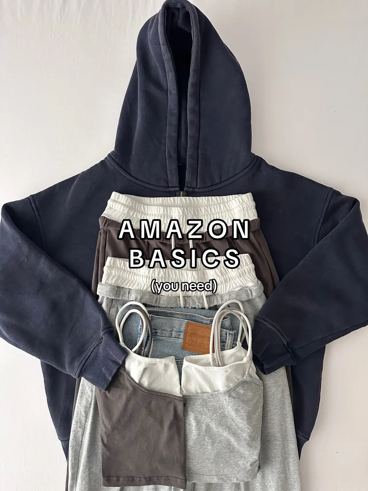 The loungewear sets are everything! Been loving the double layered look!  🌟 Personal favorites: Wardrobe Basics #amazonfinds #outfitinspo #amazonbasics #aritziahaul #basicstyle 