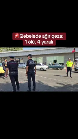 🚨Qəbələdə ağır qəza: 1 ölü, 4 yaralı #qəbələ #qebele #keşfet #qəza 