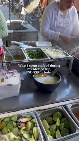 Viajas a Mexico y quieted saber so re cuanto cuesta la comida? 🇲🇽☀️🤠 aqui les dejo un video de todo lo Que me comi en Mexico y los precios 📍