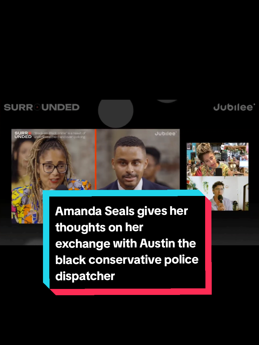Since white conservatives are using edited clips of the exchange between @Amanda Seales and Austin on #Jubilee to justify their claims of rampant crime in #blackcommunities and Austin's claim that the problem is caused by #blackmen not being responsible and marrying the #blackwomen they get pregnant. A claim by the way has several nuances and rabbit holes and sounds kinda chauvinistic in it self. But here's #AmandaSeals giving her own thoughts and feelings about her exchange with Austin the black conservative police dispatcher. 