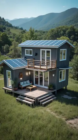 what would u rate for this tiny home #shippingcontainerhouse #housedesign #mobilehome #housedeign #prefabhouse #modularhouse #mobilehouse 