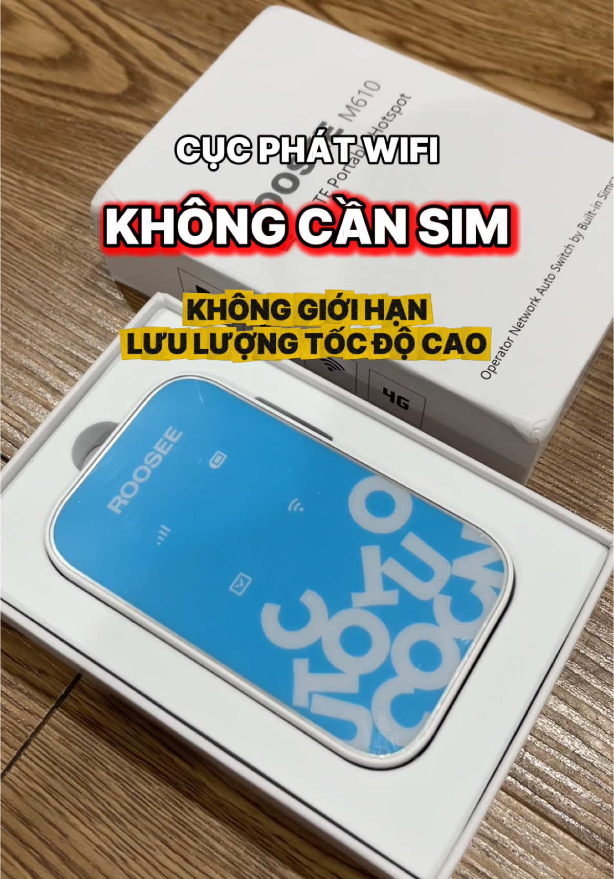 Một chiếc cục phát mini bỏ túi nhỏ gọn nhưng lại có thể kết nối tới 8 thiết bị cùng một lúc 😃 Rất đáng để cân nhắc thay thế gói mạng đăng ký trực tiếp trên điện thoại hàng tháng nếu muốn dùng lâu dài ✨ #reviewbymin #cucphatwifi4g #roosee #m610 #review #viral #xh 