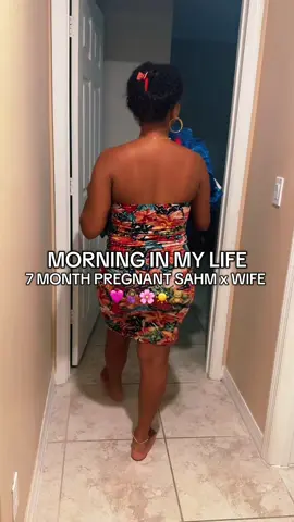 Morning in my life ☀️🌸🤰🏽🩷 #morninginmylife  #creatorsearchinsights #morningvlog #pregnantmama 