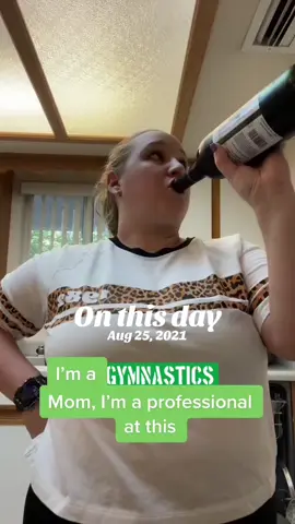 #onthisday Because sometimes, a glass just slows down the process. 🍷 #winemom #MomsofTikTok #gymnasticsmom #cheermom 