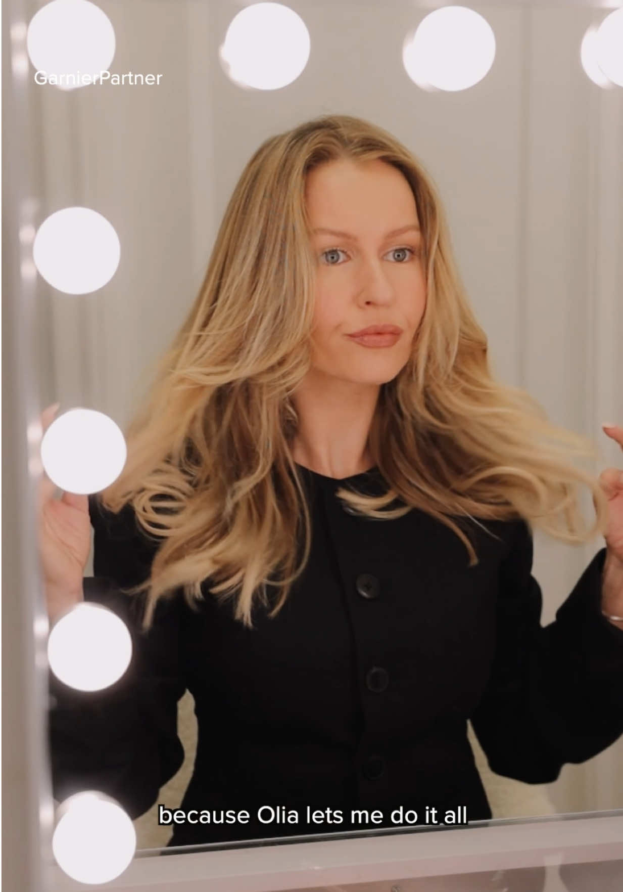 Did it for the plot… and the perfect match to Pancho. I used Garnier Olia Oil Powered Permanent Hair Color in 7.0 Dark Blonde. #GarnierPartner @GarnierUSA #MyOneandOlia #GarnierHairColor 