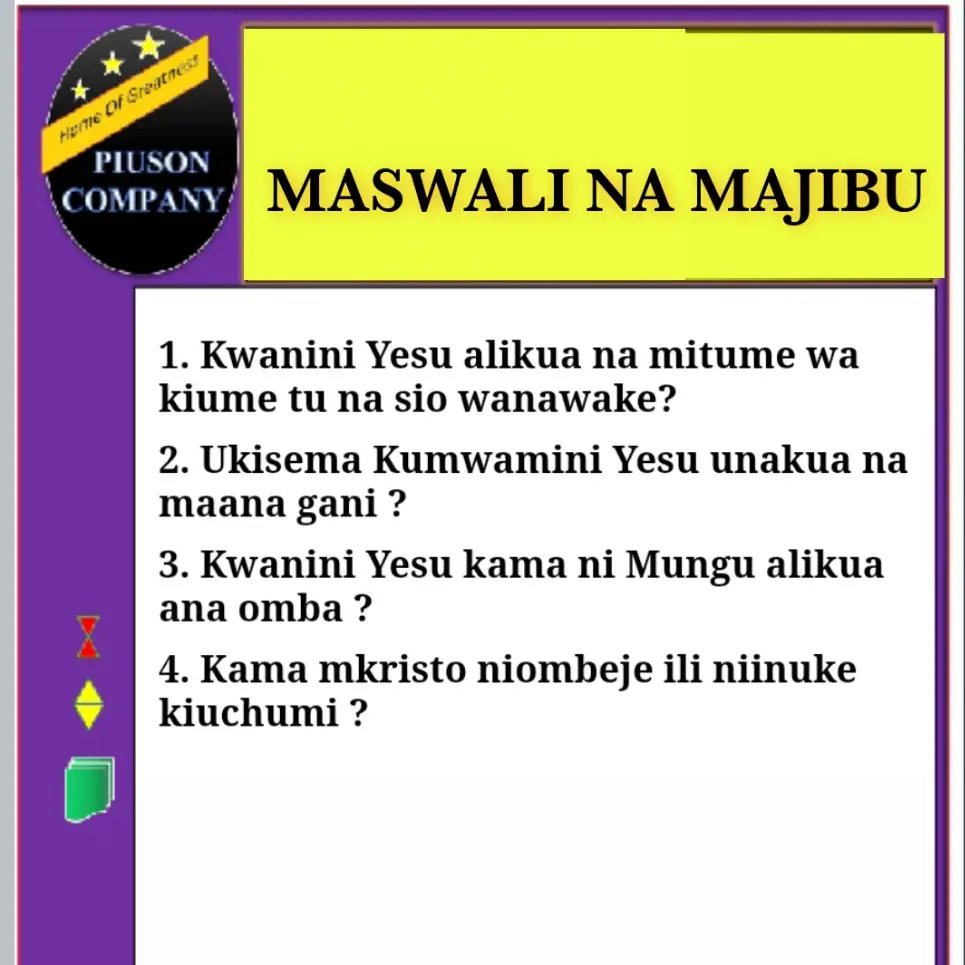 maswali na majibu 