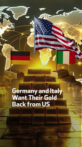 Nearly $250 billion of German and Italian gold sits in US vaults. Now, both countries are considering bringing it home amid Trump’s aggressive tariff wars and his clashes with the Federal Reserve. #US #Germany #Italy