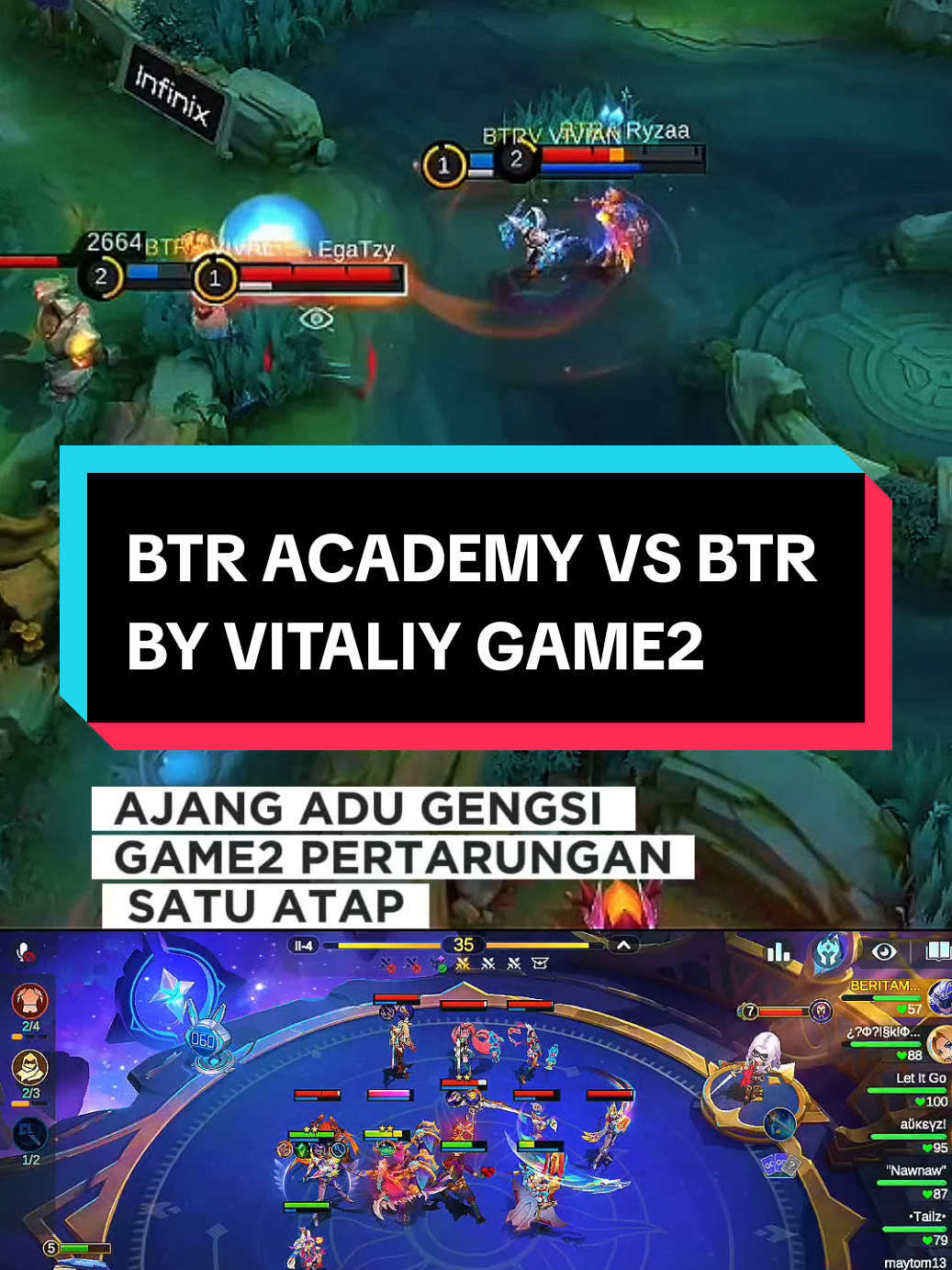 MDL S12 WEEK2 | Team Fight | BTR VS BTR LADIES |GAME2|#MCGG #MagicChessGoGo #MCGGCosmicTraders 