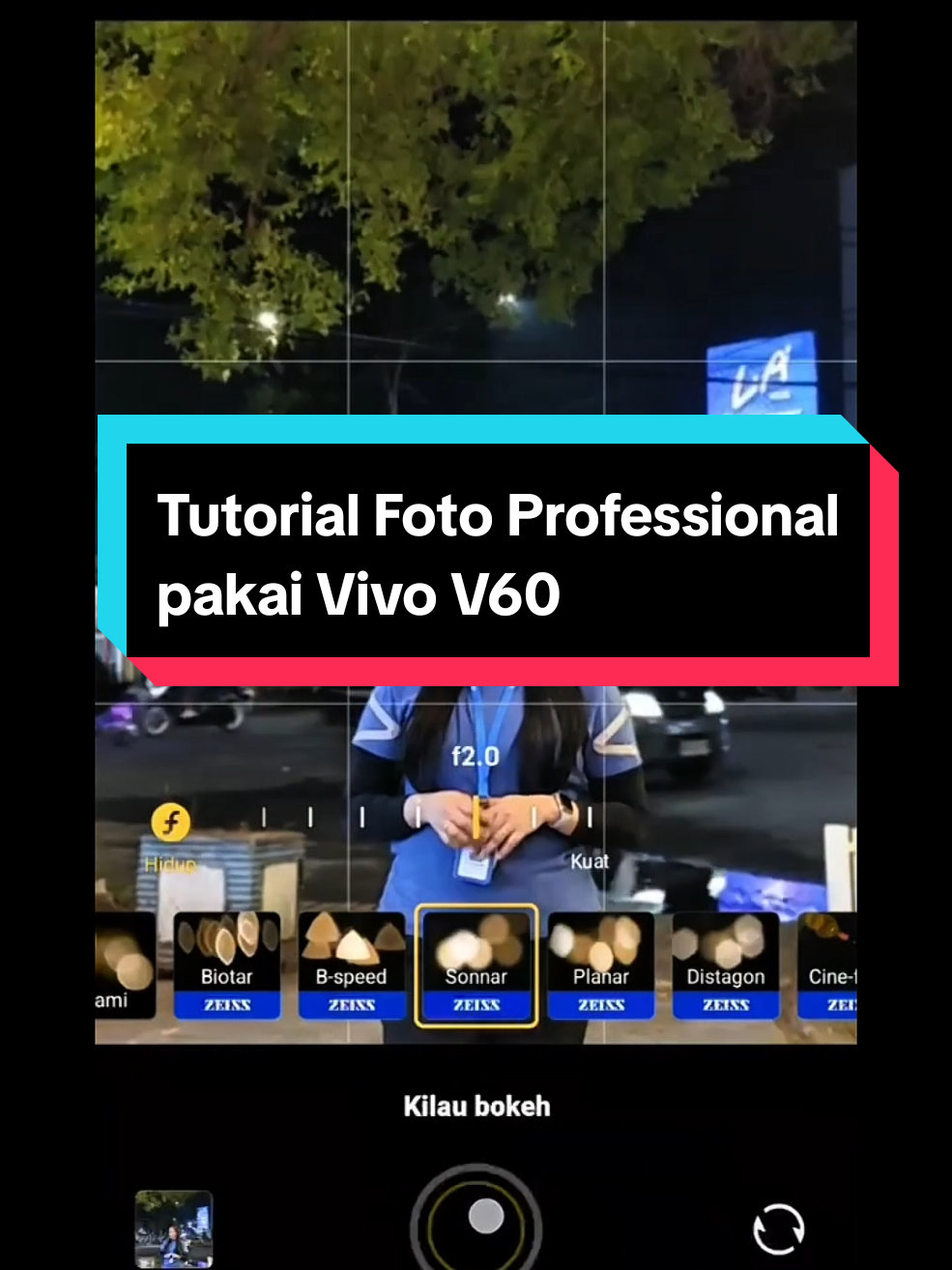 Berikut Tutorial fotografi profesional dengan Vivo V60! 📸👍 mengambil foto yang lebih baik dengan tips dan trik kamera canggih Vivo V60. #CaptureV60 #vivoV60 #ZEISSPortrait #UpCloseFromAfar #V60_Makassar1 @vivocampus Indonesia 