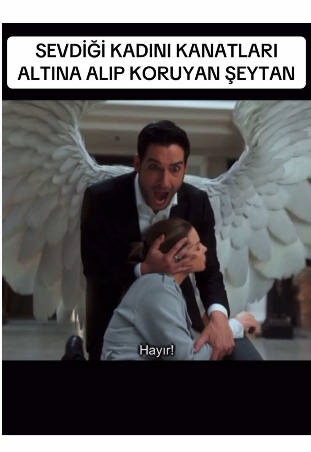 SEVDİĞİ KADINI KANATLARININ ALTINA ALIP KORUYAN ŞEYTAN LUCİFER #lucifer #netflixseries #keşfetteyizzz #keşfet #jony 