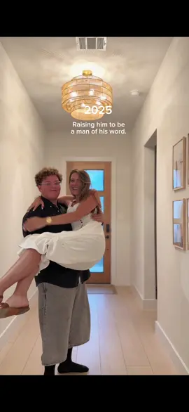 They grow up so fast 🥹. It doesn’t feel that long ago that I held him in my arms. Then carried him on my hips. Then hip rides turned into shoulder and piggy-back rides. Now he towers over me and carries me. 🫶🏼 We as humans all have our shortcomings. We’re so perfectly imperfect, but if there’s one thing I hope to instill in my son, it’s to be a man of integrity. A man of his word. To be steadfast, consistent, and resilient. And to treat others with the same kindness he deserves in return. ♥️ #MomsofTikTok #momtok #singlemom #parentsoftiktok #momlife 