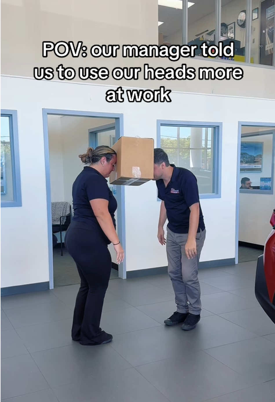 This is what you meant right??  #funny #workfun #officehumor #dealership #challenge 