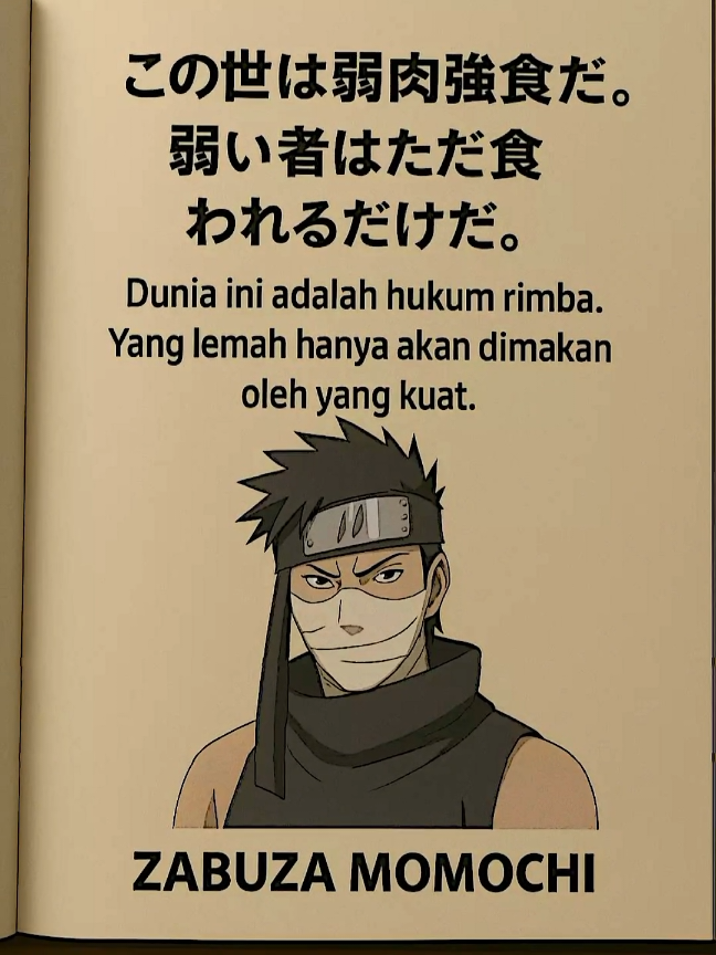 Kata-kata Zabuza momochi #katakata #quotes #zabuza  #zabuzamomochi #narutoshippuden 