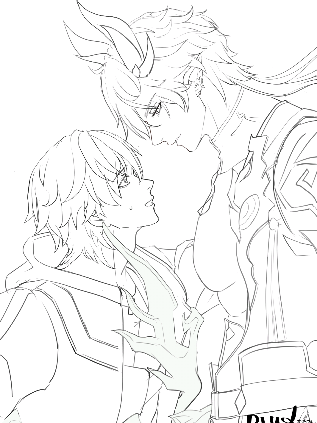 i'd like a face plant in between those please... #dancae #caelus #danheng #hsr #danhenghonkaistarrail 