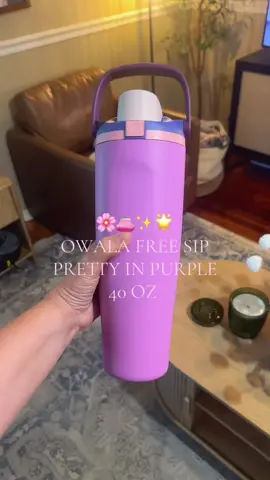 FreeSip sway in pretty in purple! #owala #owalawaterbottle #owalafreesip #tiktokshopcreatorpicks #spotlightfinds 