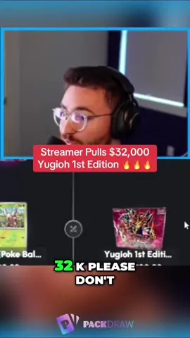 Streamer Pulls $32,000 Yugioh 1st Edition 🔥🔥🔥 #kickstreaming #twitchstreamer #kick #twitch #twitchclips #streamer #yugioh 