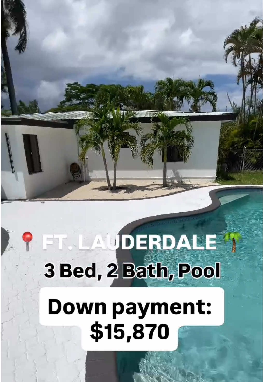 🚨 NEW LISTING ALERT 🚨 📍 Fort Lauderdale, FL 💰 $529,000 | 3 Beds | 2 Baths | 1,450 sqft ✨ Beach-style pool vibes — live like you’re on vacation 24/7! 🔥 Why this is the BEST time to buy: ✅ Interest rates are dipping around 6.5% 🏦 ✅ Hometown Heroes Program → up to $35K for qualified buyers 👩‍⚕️👮‍♂️👨‍🏫 ✅ More down-payment & closing-cost programs available 💸 ✅ First-time buyer friendly — we’ll make it smooth & stress-free 🙌 📲 Ready to see if you qualify? Click the link in my bio or DM me directly. Free consultations • No pressure • Just results. #floridahomes #homeforsale #homeinspo #DreamHome #miamirealestate 