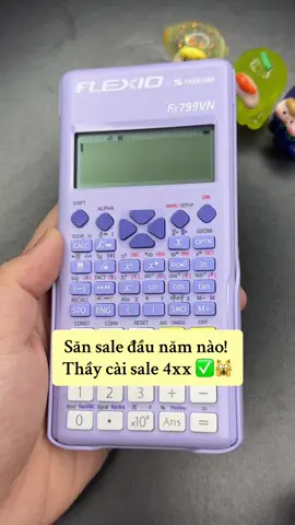 Máy tính cầm tay flexio fx799vn được mang vào phòng thi bảo hành bảy năm chính hãng bởi tập đoàn Thiên long #flexiofx799vn 