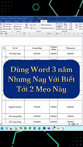 Dùng word 3 năm nhưng nay mới biết tới 2 mẹo này #Phimtathayexcel #phimtattinhoc #phimtatexcel #meotinhoc #thuthuattinhoc         