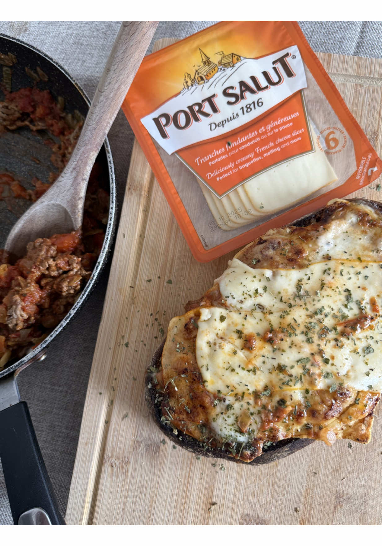 AD✨ Supper Between The Slices ✨ with Port Salut! Ep. 2 is serving up the Lasagne Melt Toastie – layers of rich, indulgent flavour and oozy Port Salut cheese, turning a classic dinner into the ultimate comfort sandwich. #SandwichRecipe #SandwichTok #DinnerIdeas #Foodie #PortSalut