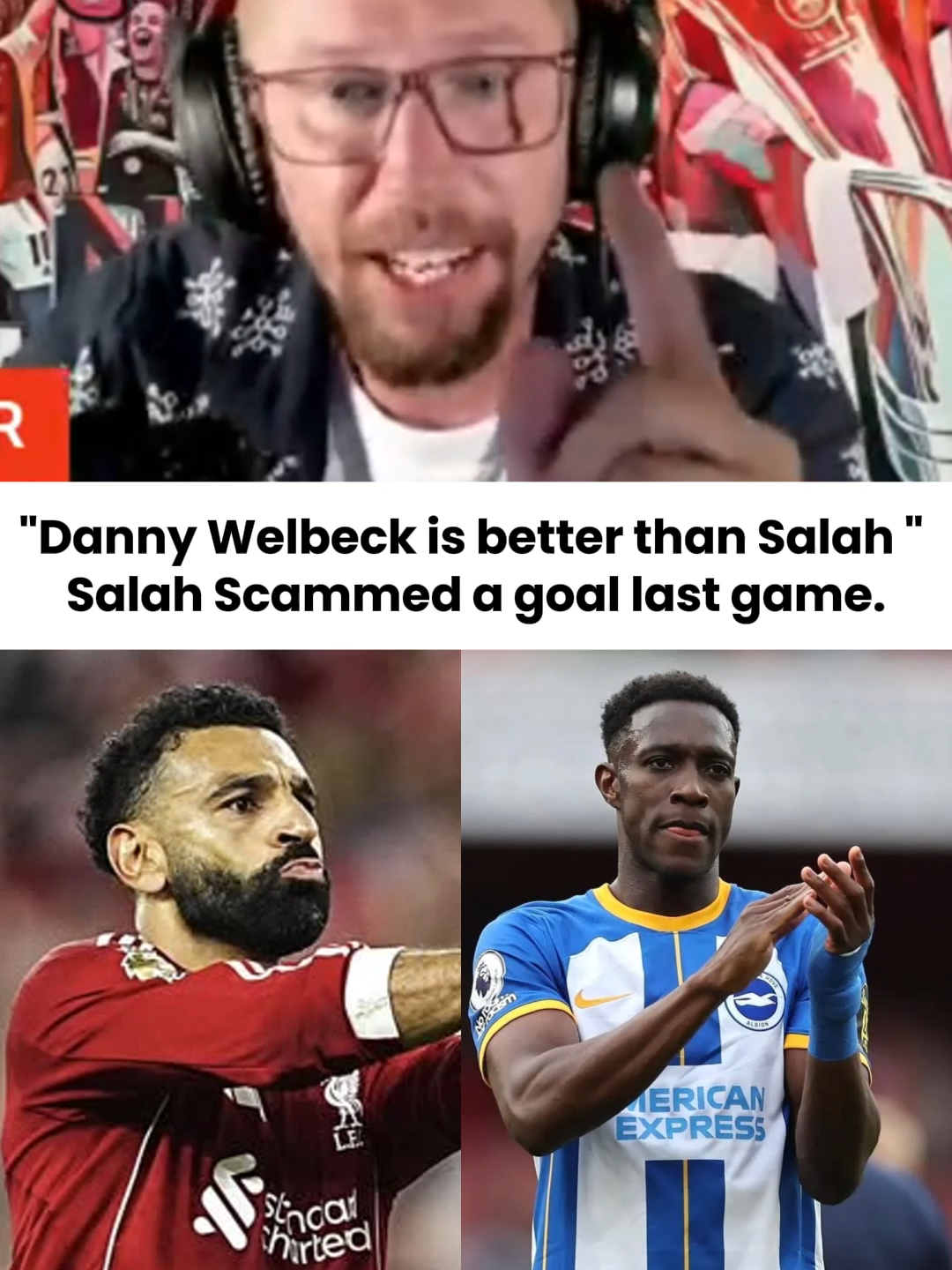 Danny Welbeck is better than Salah😂 #salah #dannywelbeck