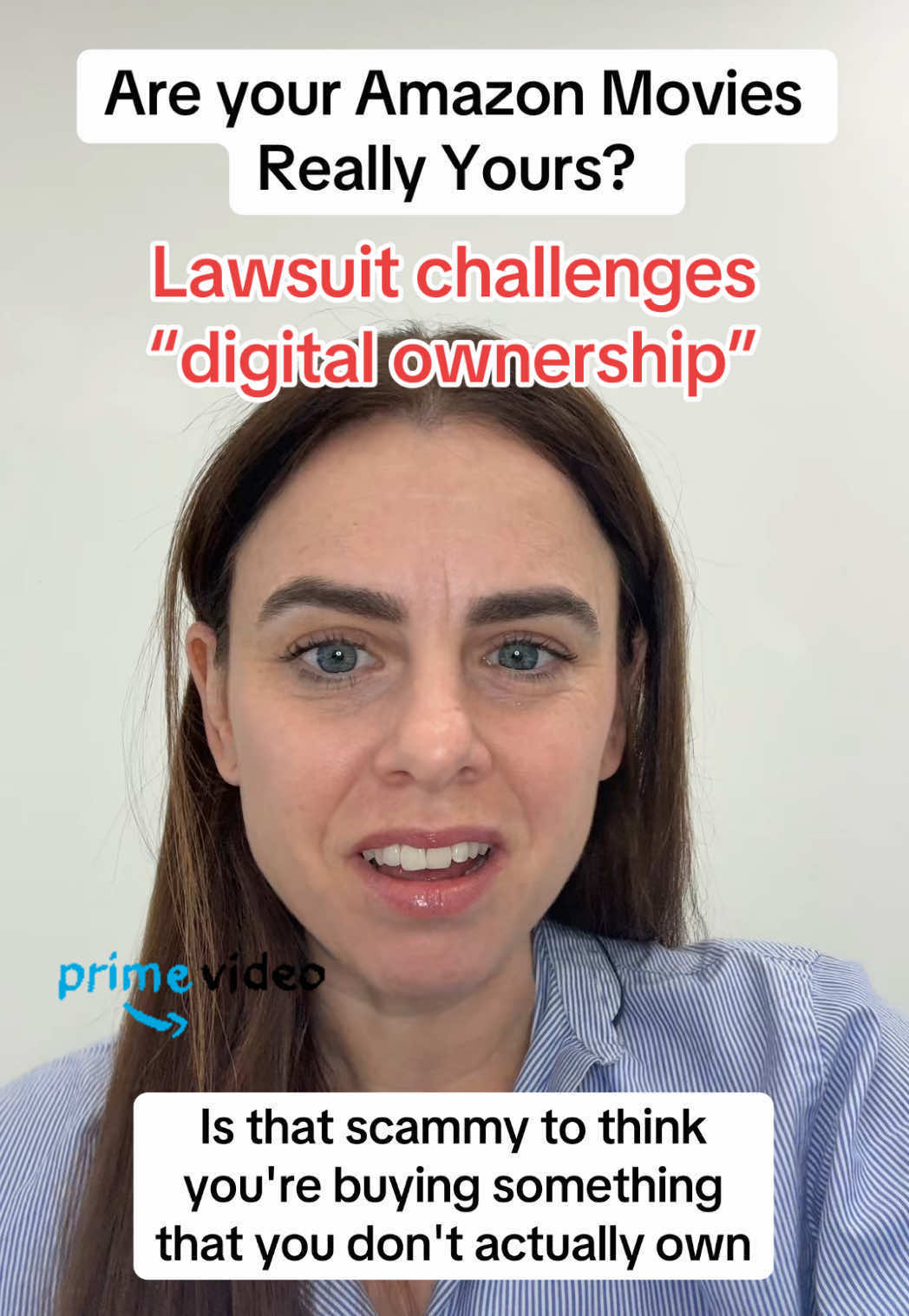 💡Think you own that Amazon movie? Think again. A new lawsuit says Prime Video misleads customers by selling “purchases” that are really just licenses Amazon can revoke. Would you join this class action? 👀⚖️ #Amazon #ClassAction #primevideo #ConsumerRights #baitandswitch 