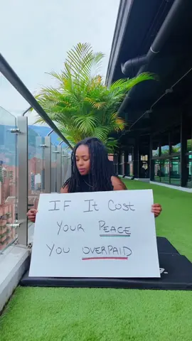 Ijs…if it cost your peace…was it really worth it? 