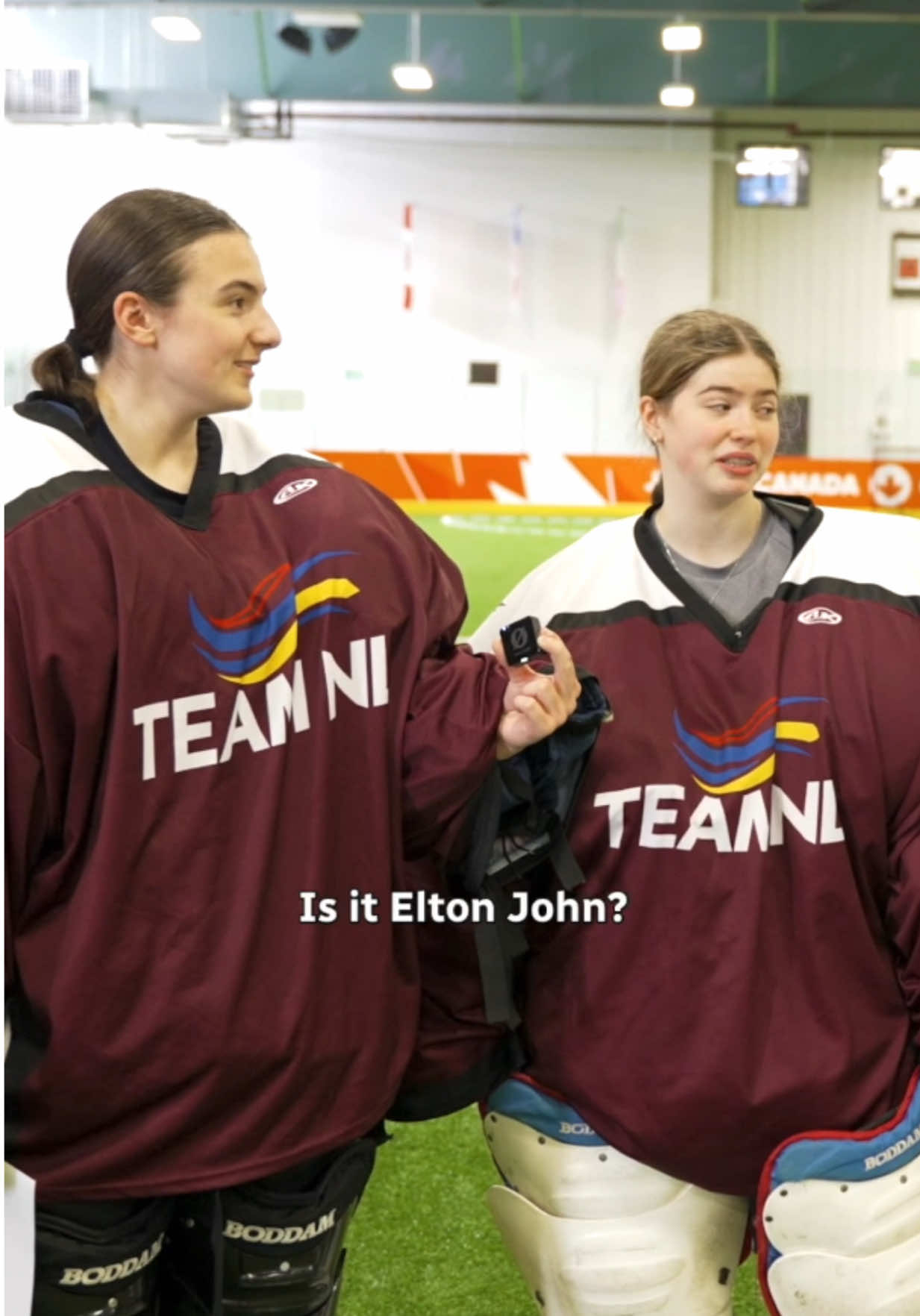 The last time St. John’s, NL hosted the summer canada games was 1977....almost 50 years ago!  So we’re going to show Team NL athletes from the women’s box lacrosse team and men’s basketball team pictures of people and gadgets that were popular in the 70s to see if they can identify what or who it is! 💾🧑‍🎤📼 |  #cbceastcoast #CanadaGames #throwback #stjohns #Newfoundland @Matt Wright 