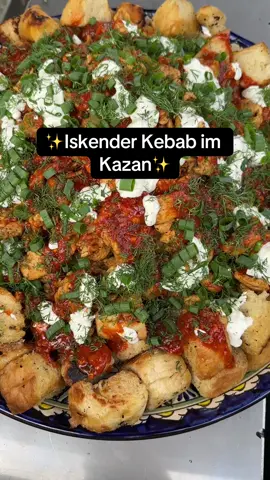 Iskender Kebab im Kazan Probiert es unbedingt aus 😋 #iskender #kazan #kabab #abendessen #hähnchen 