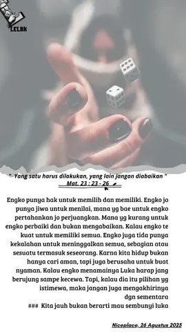 #refleksihariankatolik✝️quotesestkatolik HariSelasaPekan21#26 Agustus 2025#Sembunyiluka #MrDevalleonardo#fypviraltiktok🖤シ゚☆♡viral❤️💫 